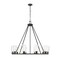 Z-Lite Titus 10 Light Chandelier, 46in. W x 28in. H, Matte Black 826-10MB - alternate 1